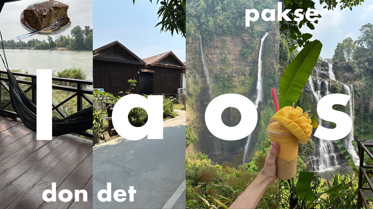 Laos Vlog | Dong Det (4K Islands) & Pakse, Night Markets, Waterfalls + more 🛶🥭🥤