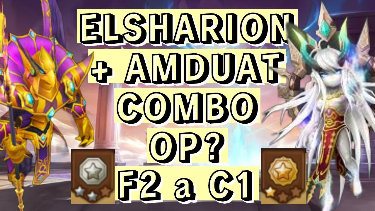 AMDUAT + ELSHARION DE F2 A C1 RTA SUMMONERS WAR