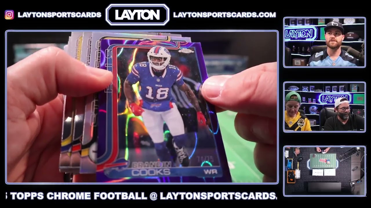 2025 Topps Chrome Football Hobby 12 Box Case Break #2
