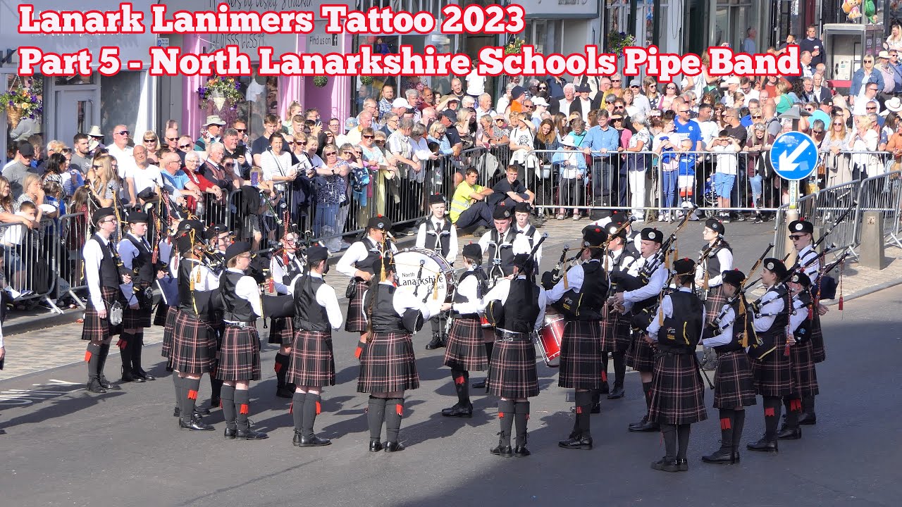 Lanark Lanimers Evening Tattoo 2023 - Part 5 - North Lanarkshire Schools Pipe Band