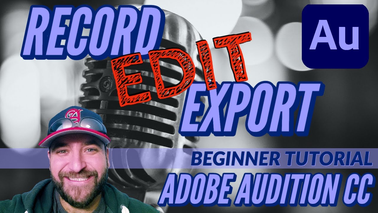 How to Record in Adobe Audition.  Beginner Tutorial! Super Easy!