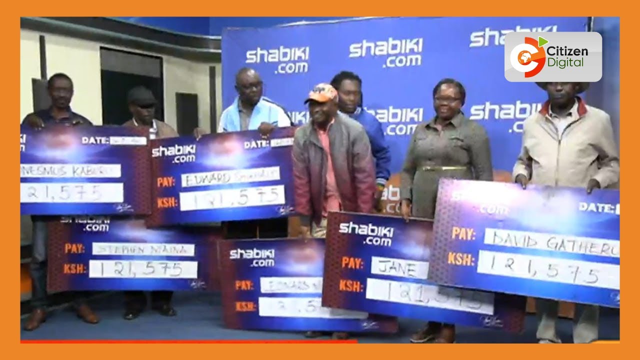 Seven Shabiki Supa Jackpot winners receive Ksh 121,575 each