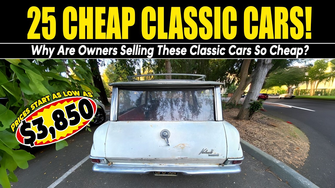 Why Are Owners Selling These Vintage Cars So Cheap? 25 Classic Deals You Won’t Believe!