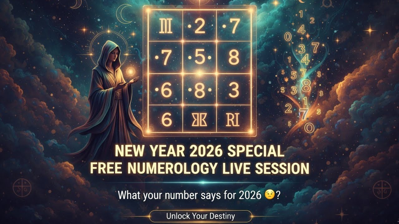 New Year 2026 Special🔢FREE Numerology Live Session| What Your Number Says for 2026 