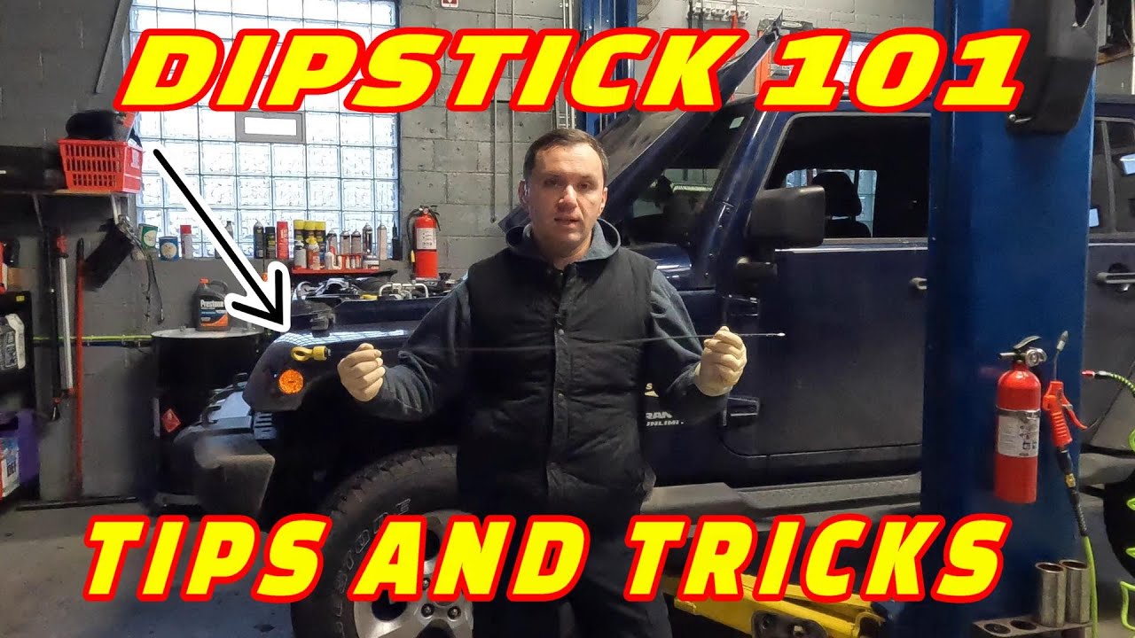 QUICK TIP: HOW TO UNDERSTAND AND READ YOUR CARS OIL DIPSTICK SO YOU GET THE PROPER LEVEL OF FLUID!