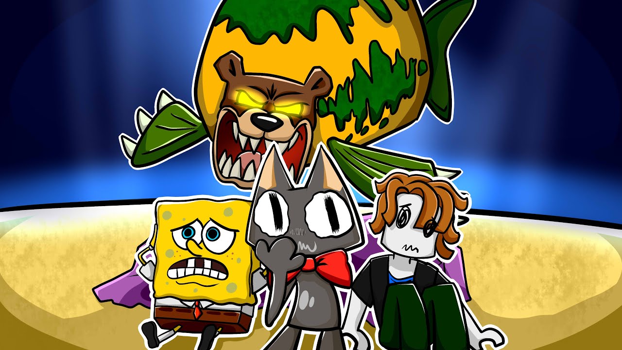 BOB ESPONJA llegó a 99 NOCHES EN EL BOSQUE 😱 SOBREVIVE AL FONDO DE BIKINI ROBLOX