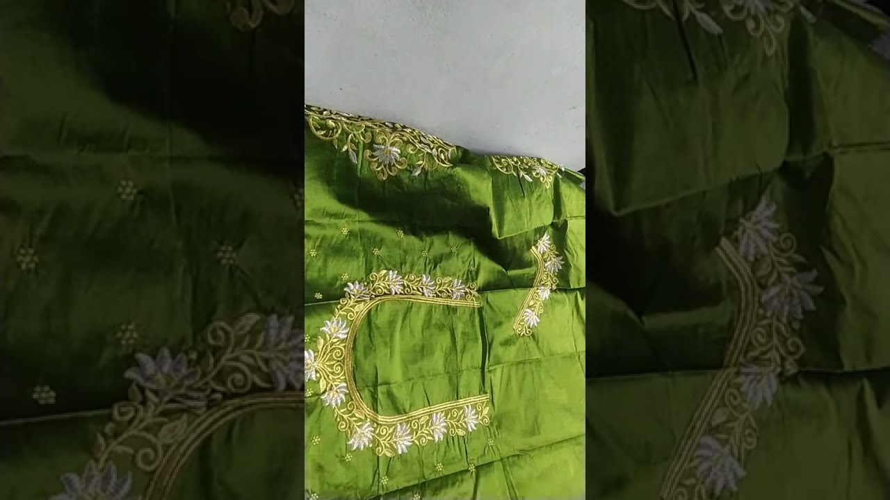 Online computer embroidery blouse cutting##📌✂️✂️✂️🖇️📎📐📏📍🥻