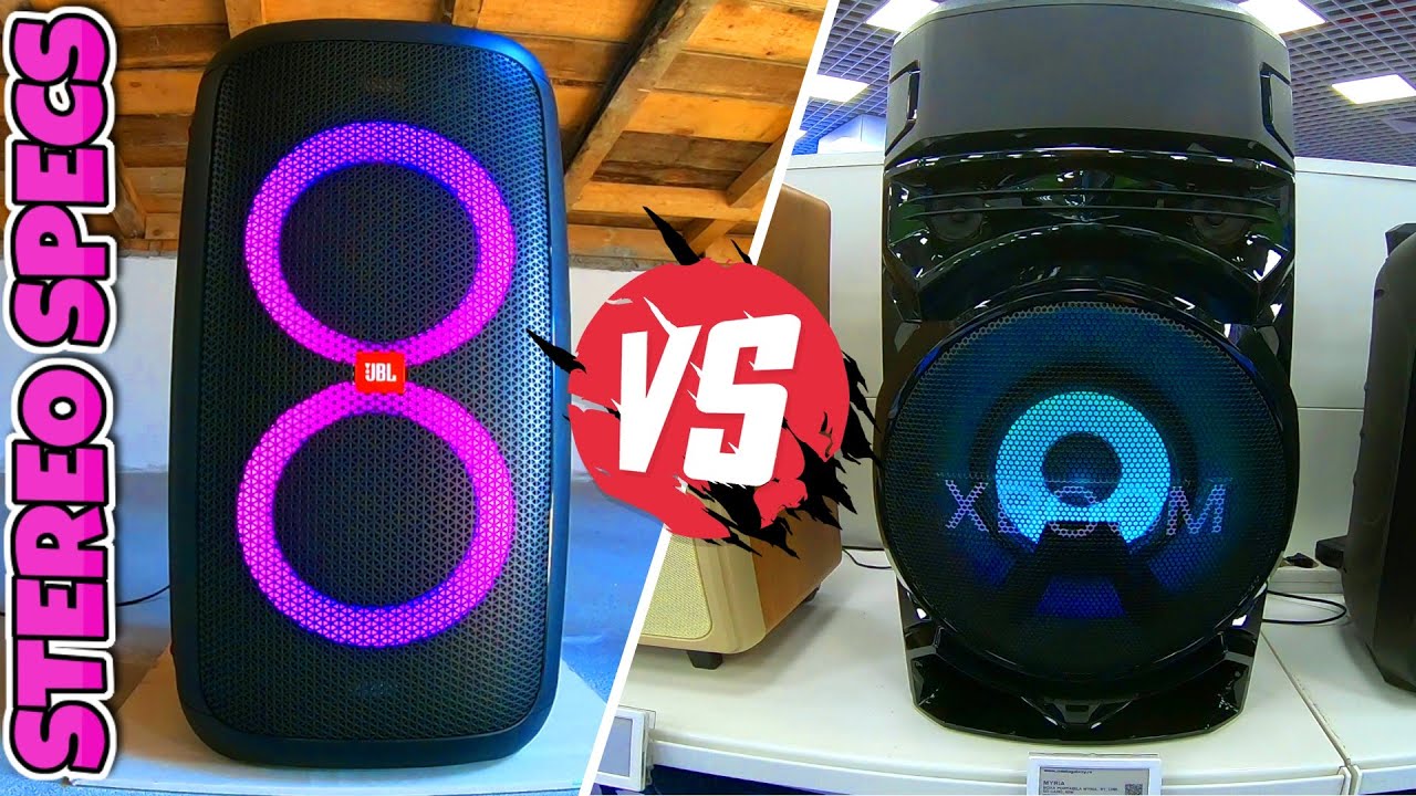 JBL Partybox 100 vs LG XBoom RN5 Full Specs Review | Amazing Sound Test | Small Speakers | Big Bass