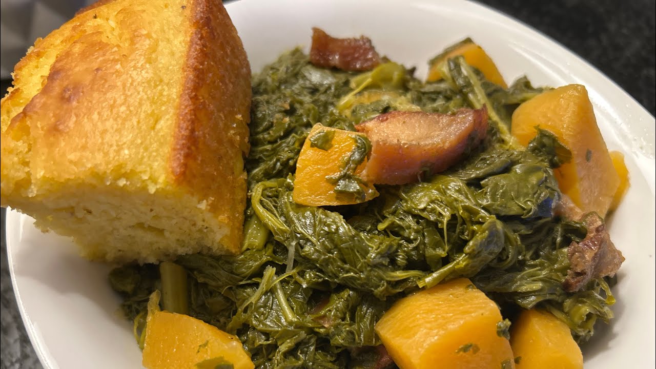 HOW TO COOK RUTABAGAS WITH TURNIP GREENS!!
