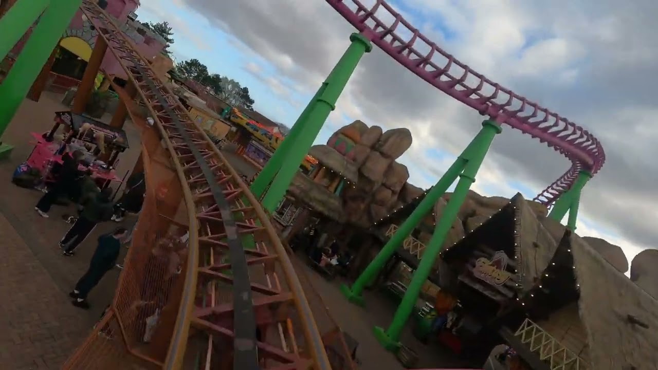 The Rhombus Rocket Onride Pov Front Row in 4k at Fantasy Island March 24