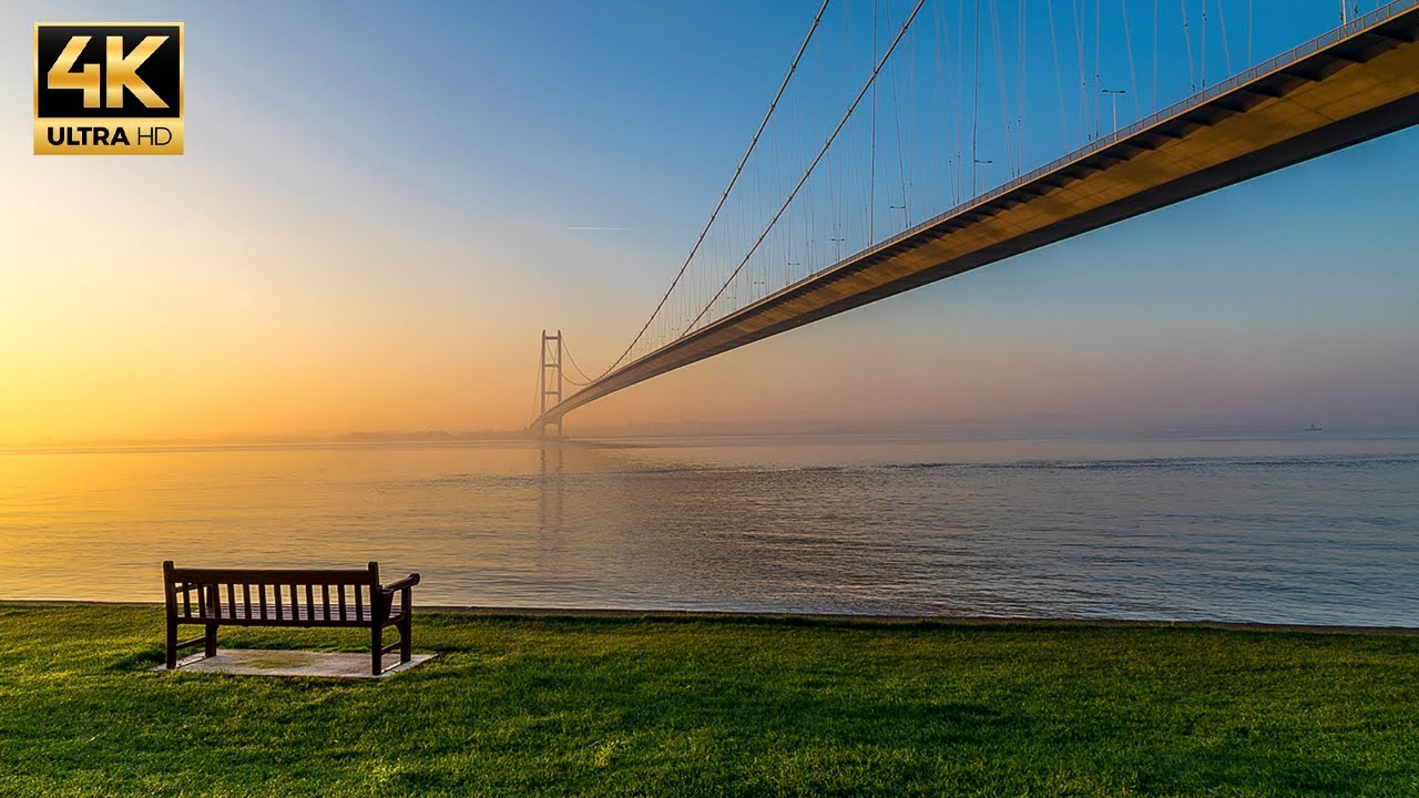 Springtime Riverside Walk to the Humber Bridge | HUMBER ESTUARY, ENGLAND.