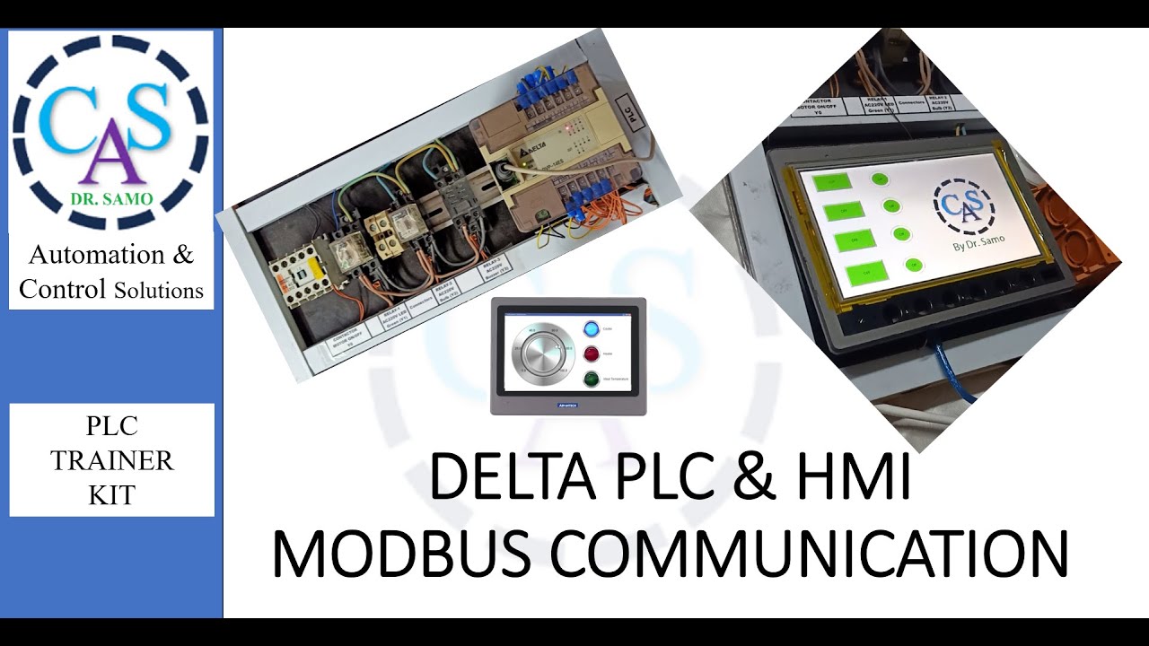 Delta PLC and  HMI Modbus Communication | How Connect DELTA PLC and HMI | DELTA Modbus