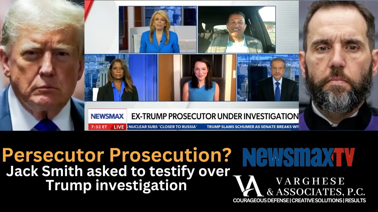 Persecutor Prosecution? Jack Smith asked to testify over Trump investigation | Vinoo on Newsmax
