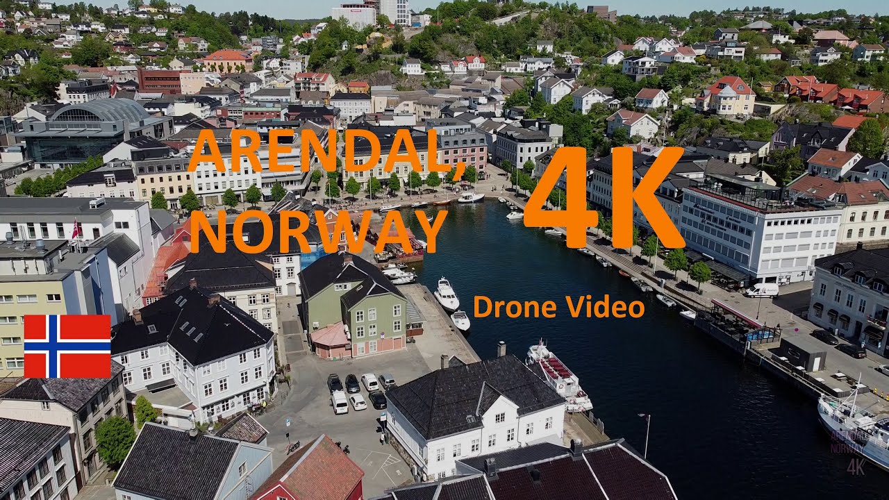 Arendal City Centre | 4K Drone