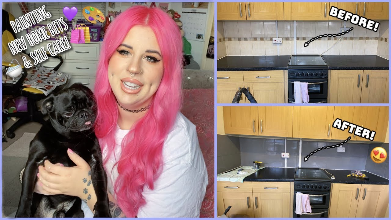 VLOG- PAINTING, NEW HOME BITS & SELF CARE! 💜🎨