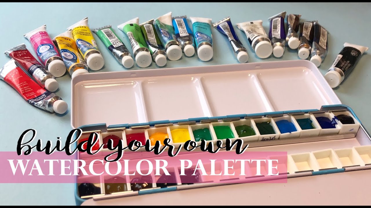 Build Your Own Watercolor Palette/ Step by Step- All the colors I use!