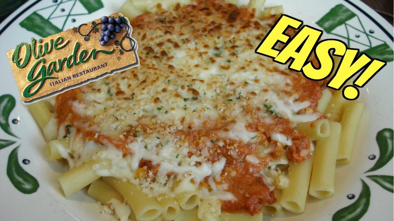 OLIVE GARDEN COPYCAT 5 CHEESE ZITI AL FORNO RECIPE