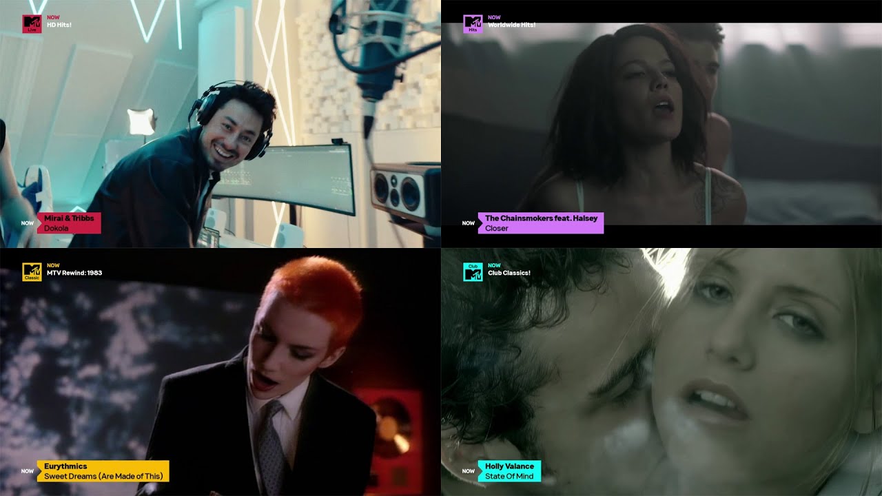 Grafika MTV Live, Hits, Club, Music, Classic 2024-2025 / MTV 2024-2025 graphics (reconstruction)