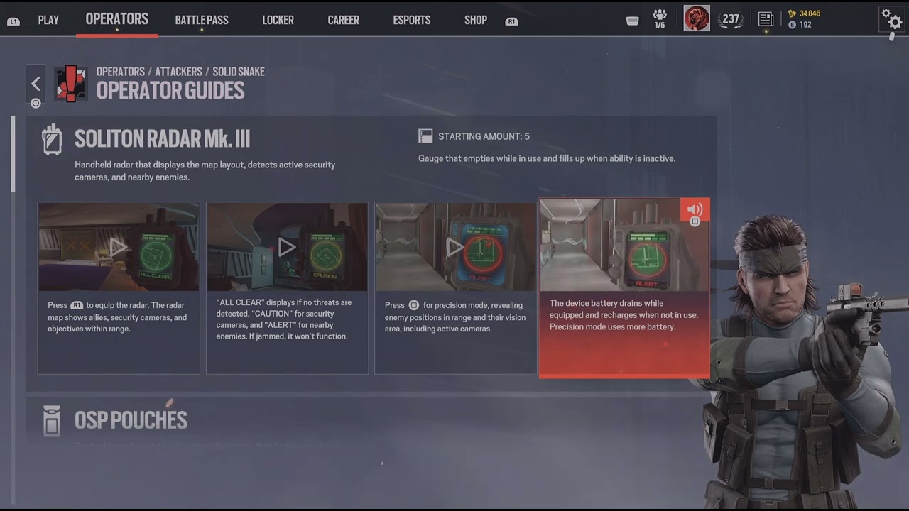 Tom Clancy's Rainbow Six Siege SOLID SNAKE LOADOUT