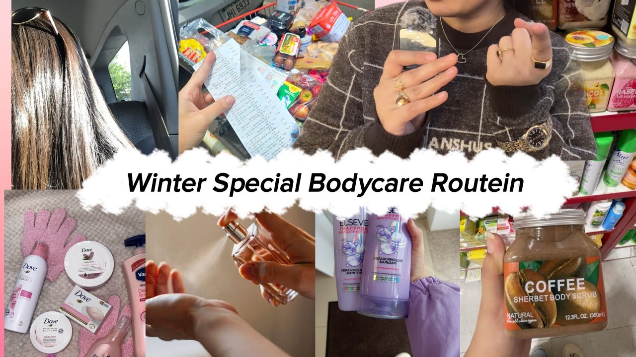 My Affordable Winters bodycare Routein for beginners ❄️⛄️#bodycare 