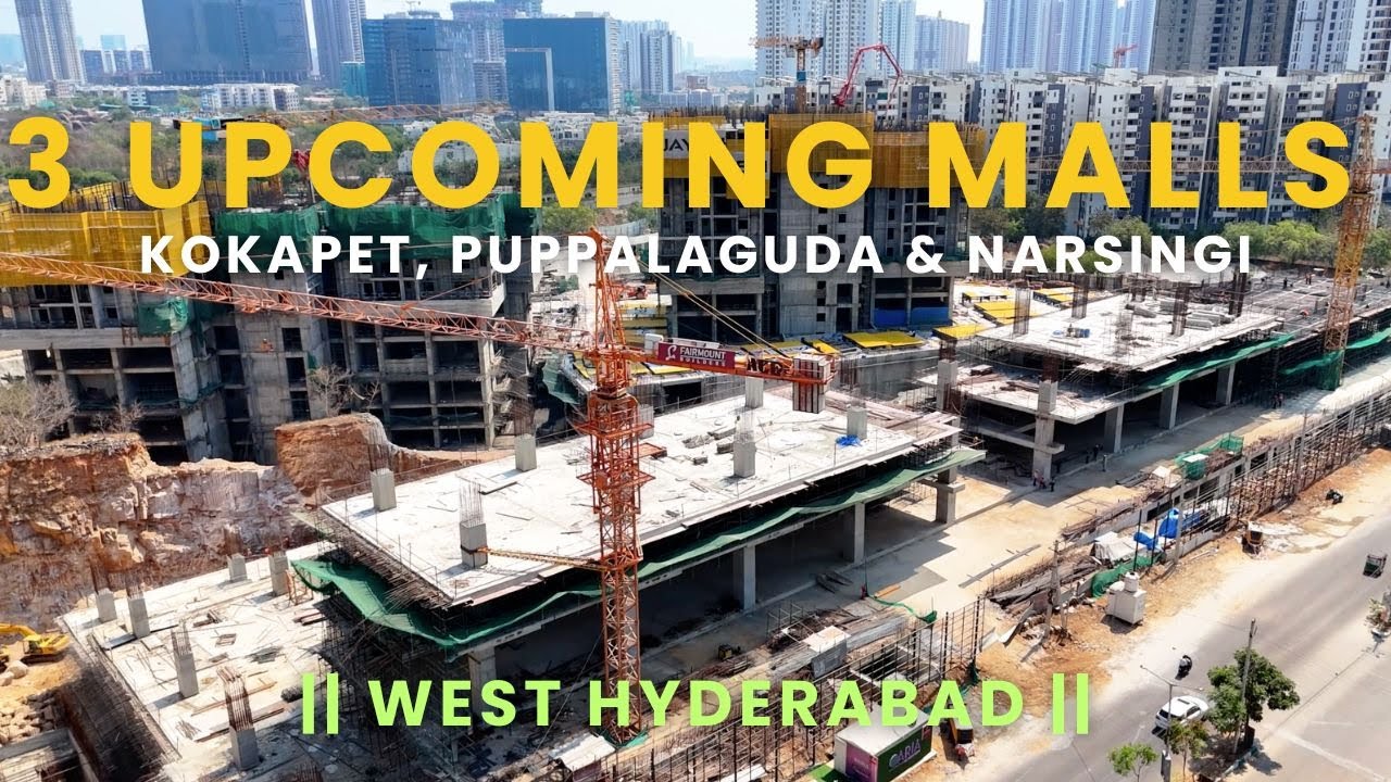 West Hyderabad's BIGGEST Malls Opening Soon || Lulu Mall Puppalaguda || Aria by Fairmount, Kokapet