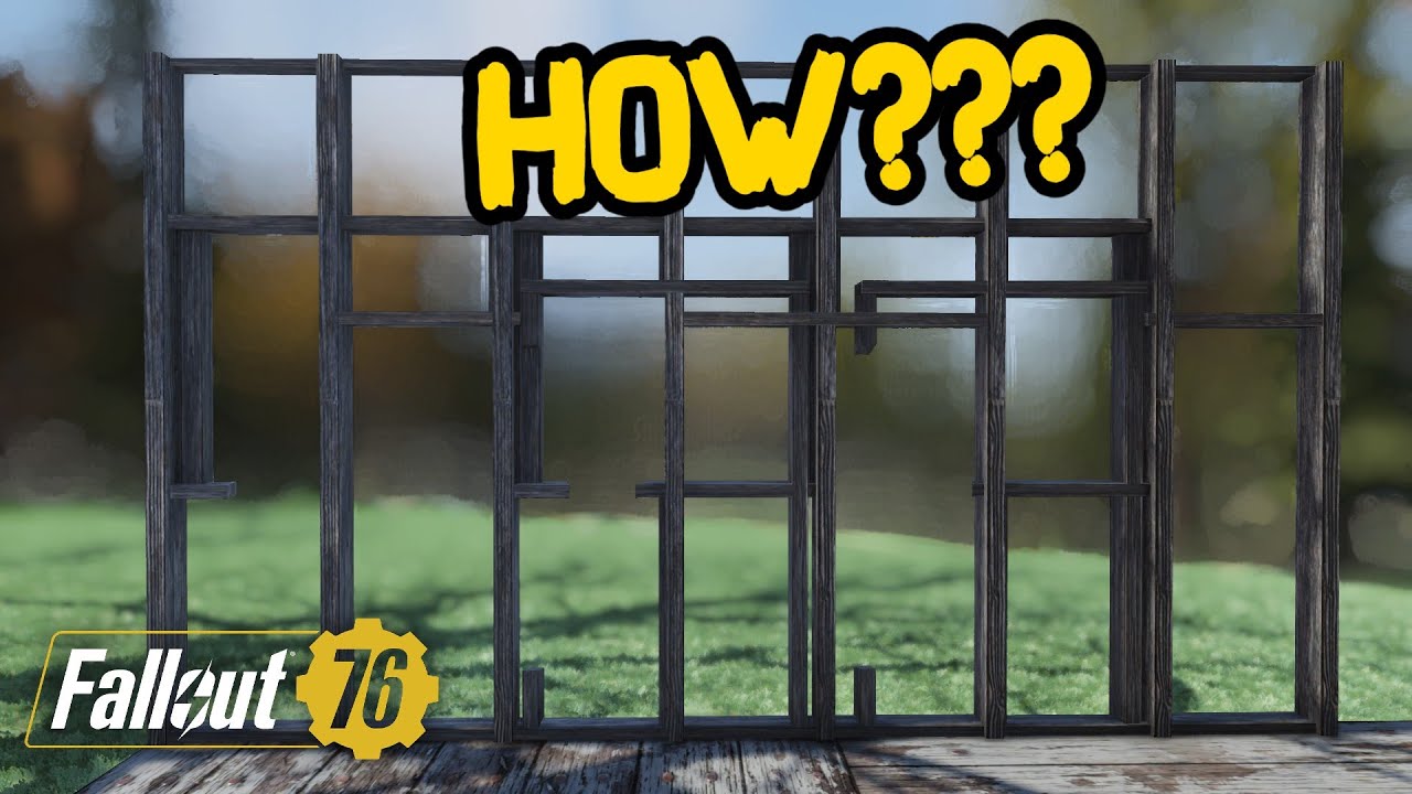 Fallout 76 CAMP Tutorial - Creative Destroyed Walls