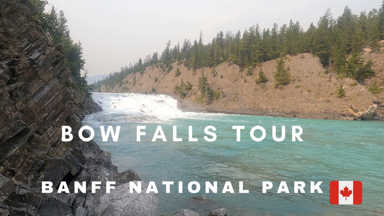 Exploring Amazing and Incredible Bow Falls Alberta, Canada  - Bow River Trail  2021