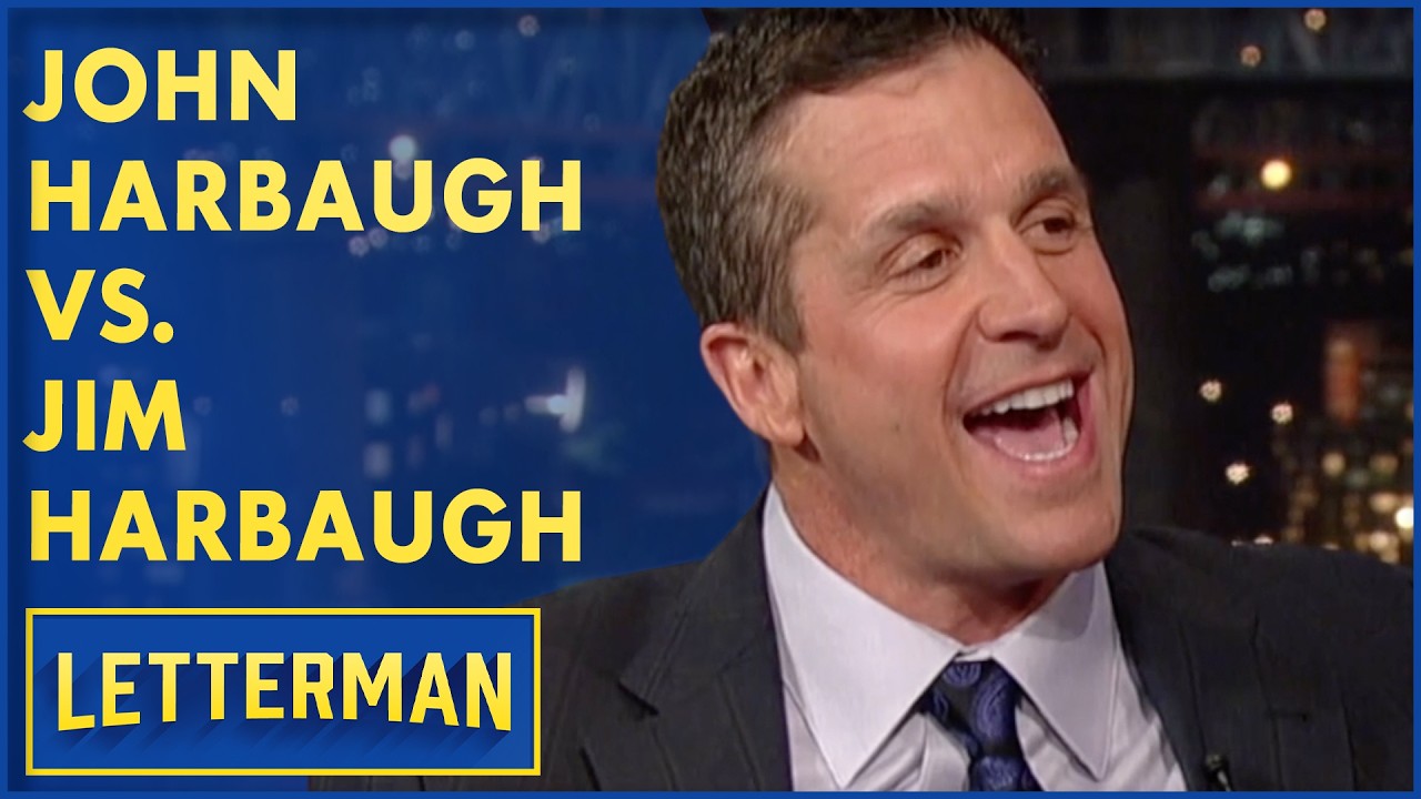 John Harbaugh vs. Jim Harbaugh | David Letterman