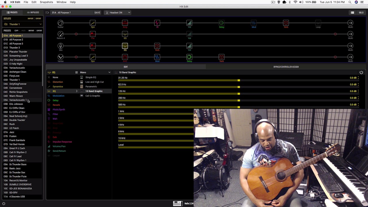 Using Impulse Responses with an Acoustic Guitar