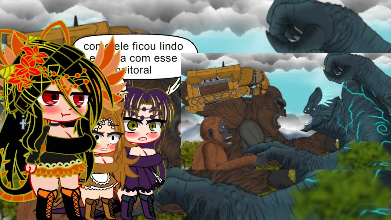 Harém do Kong reagir Kong e Suko vs Leatherback (parte 1)