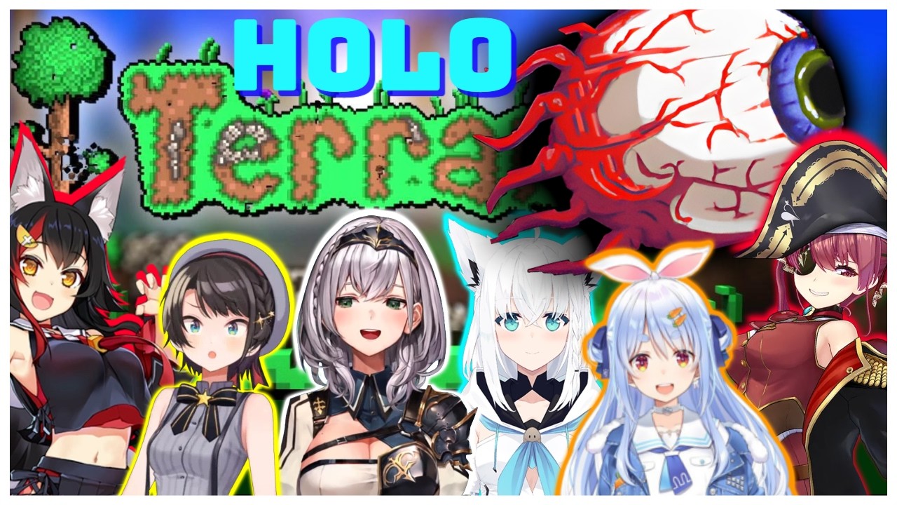 [HoloTerraria] Day 2-1: The Cull of Cthulhu [ENG SUBS]