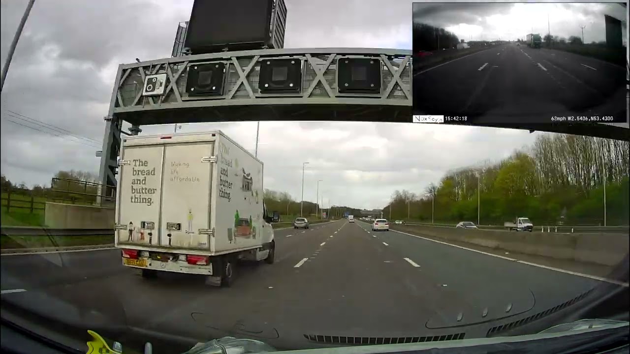 [4K60] Liverpool to Manchester (via M62 - M602 UK Motorways) 3X Dual Driving Cam with mph!