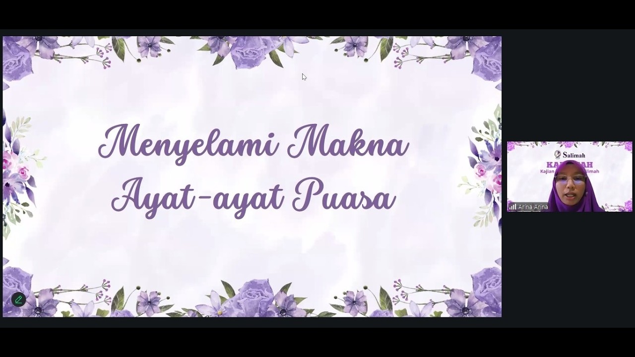 KARAMAH: Kajian Ramadhan Salimah Day 1