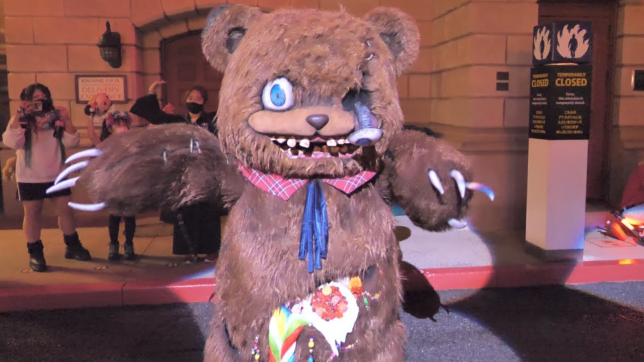 USJ【4K】新ゾンビ ハミクマによるかわいいラタタダンス 2021/09/22