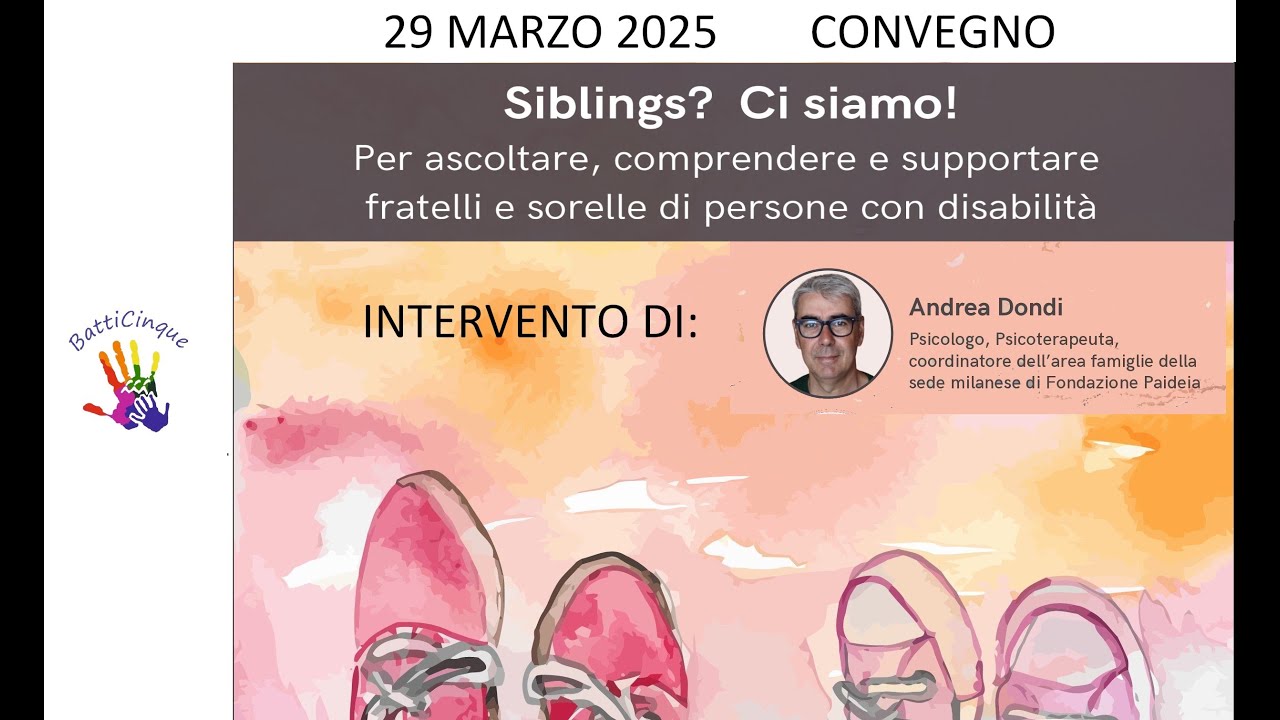 Andrea Dondi - Esperienze di gruppi di siblings dall’infanzia all’età adulta. Metodologia del gruppo