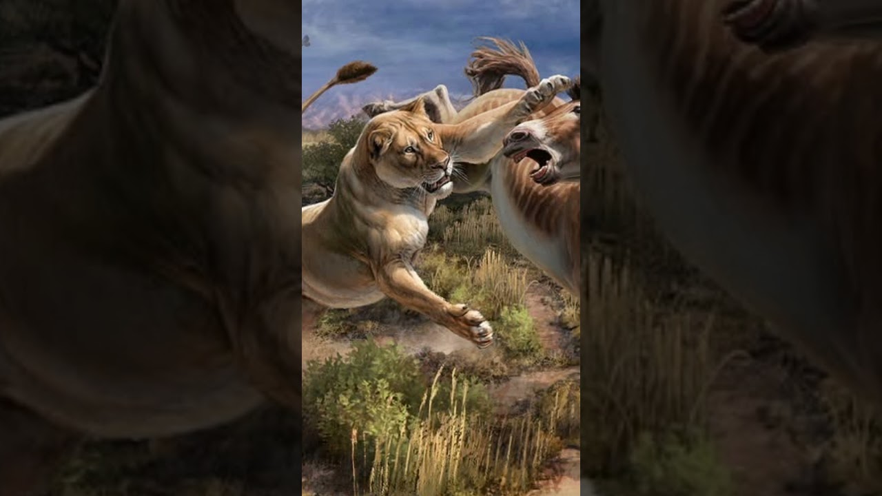 Smilodon fatalis vs Panthera atrox  
