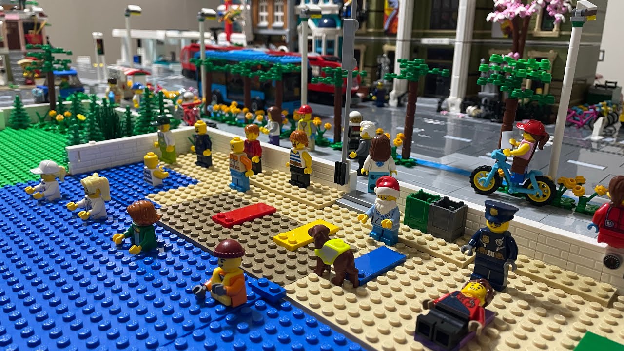 Tour of the full Lego city!!😀