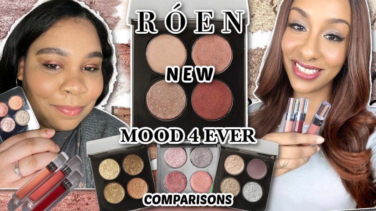 NEW ROEN Beauty Mood 4 Ever Palette + Liquid Lip Balm | Demo + Comparisons