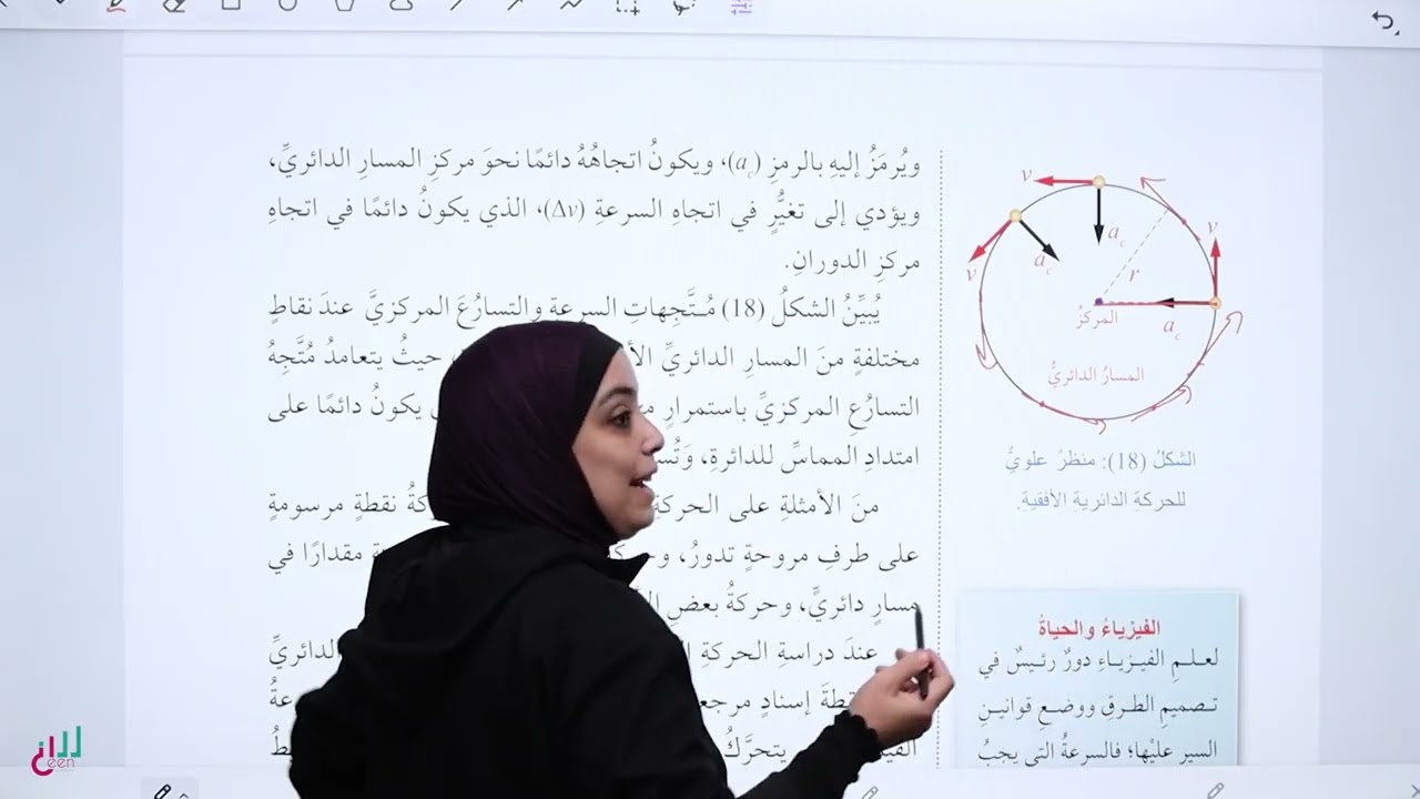 الحركة الدائريه النتظمة#فيزياء # الصف العاشر