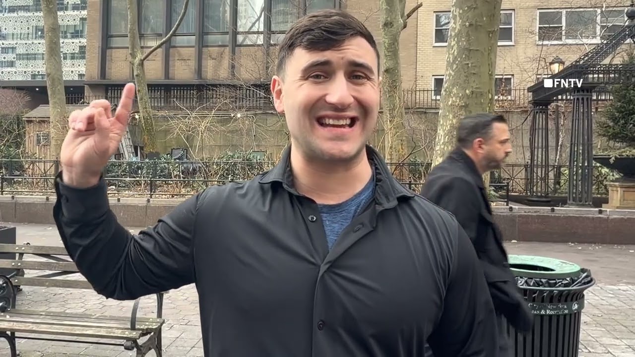 Jake Lang interview after attempted IED device thrown at him near Gracie Mansion 