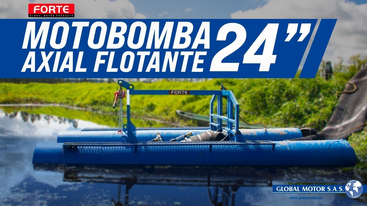 Motobomba de agua Axial Flotante Forte para movilizar grandes volúmenes de agua