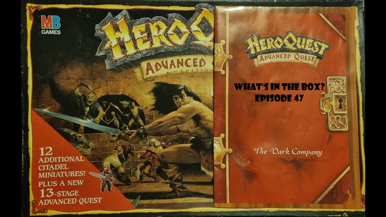 What's In the box? Ep47 Heroquest Advanced Quest 1992 Unboxing still on sprue sealed cards