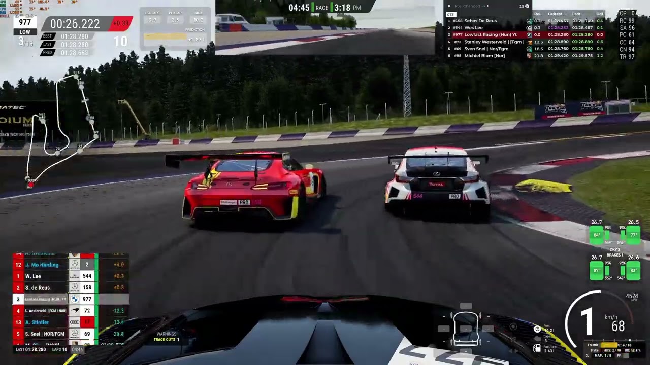 A Great Red Bull Ring Race Against Two Guys With Rare Cars (Assetto Corsa Competizione)