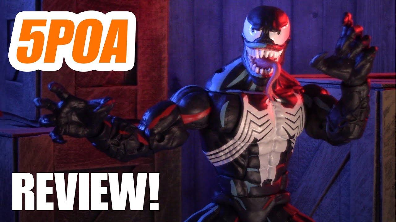 Hasbro Pulse Con Exclusive Animated Venom Marvel Legends Spider-Man Retro Card - 5POA Figure Review