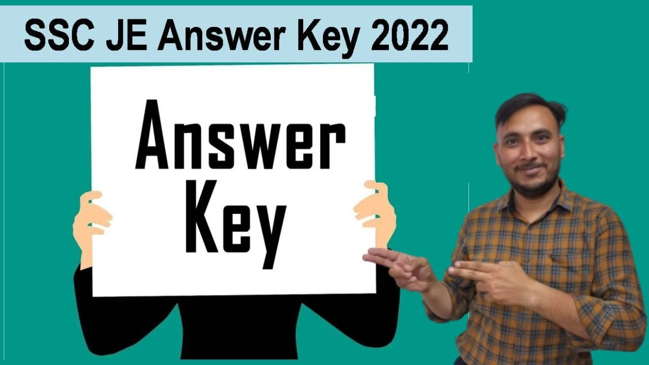 SSC JE Answer key is out
