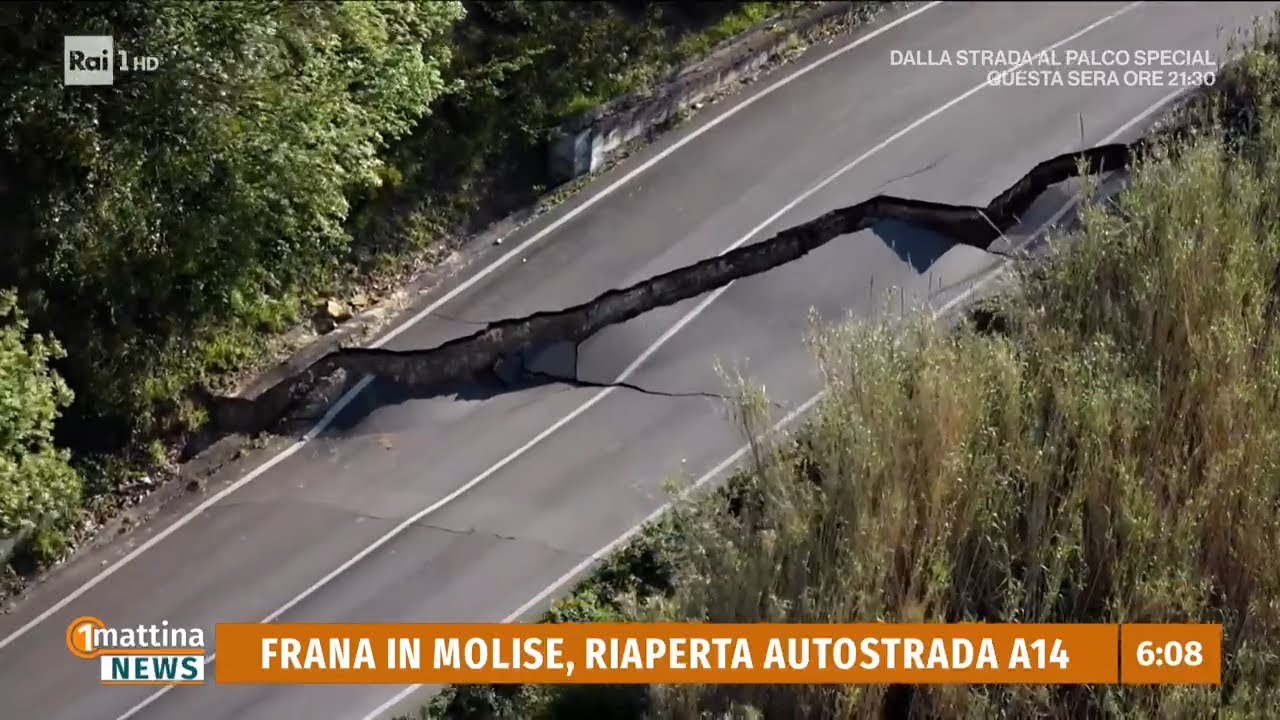 Frana in Molise, riaperta autostrada A14 - 1mattina News 10/04/2026