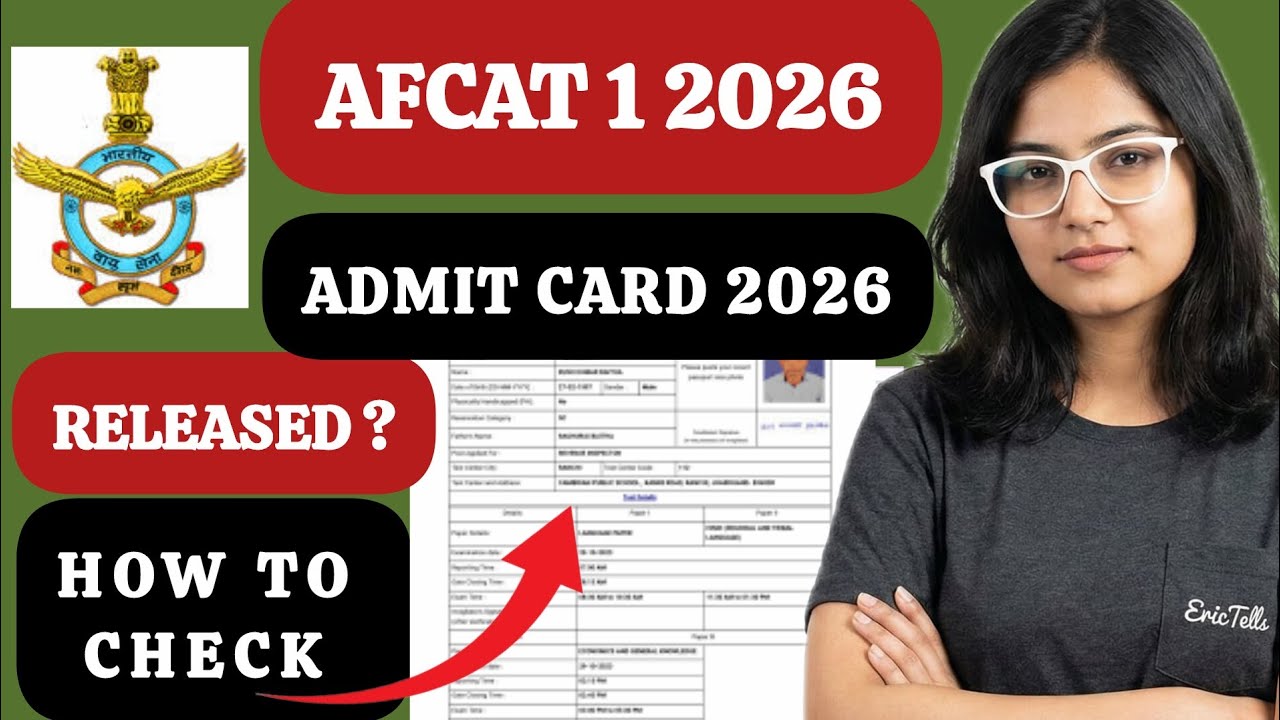afcat 1 admit card 2026 | afcat 1 hall ticket 2026