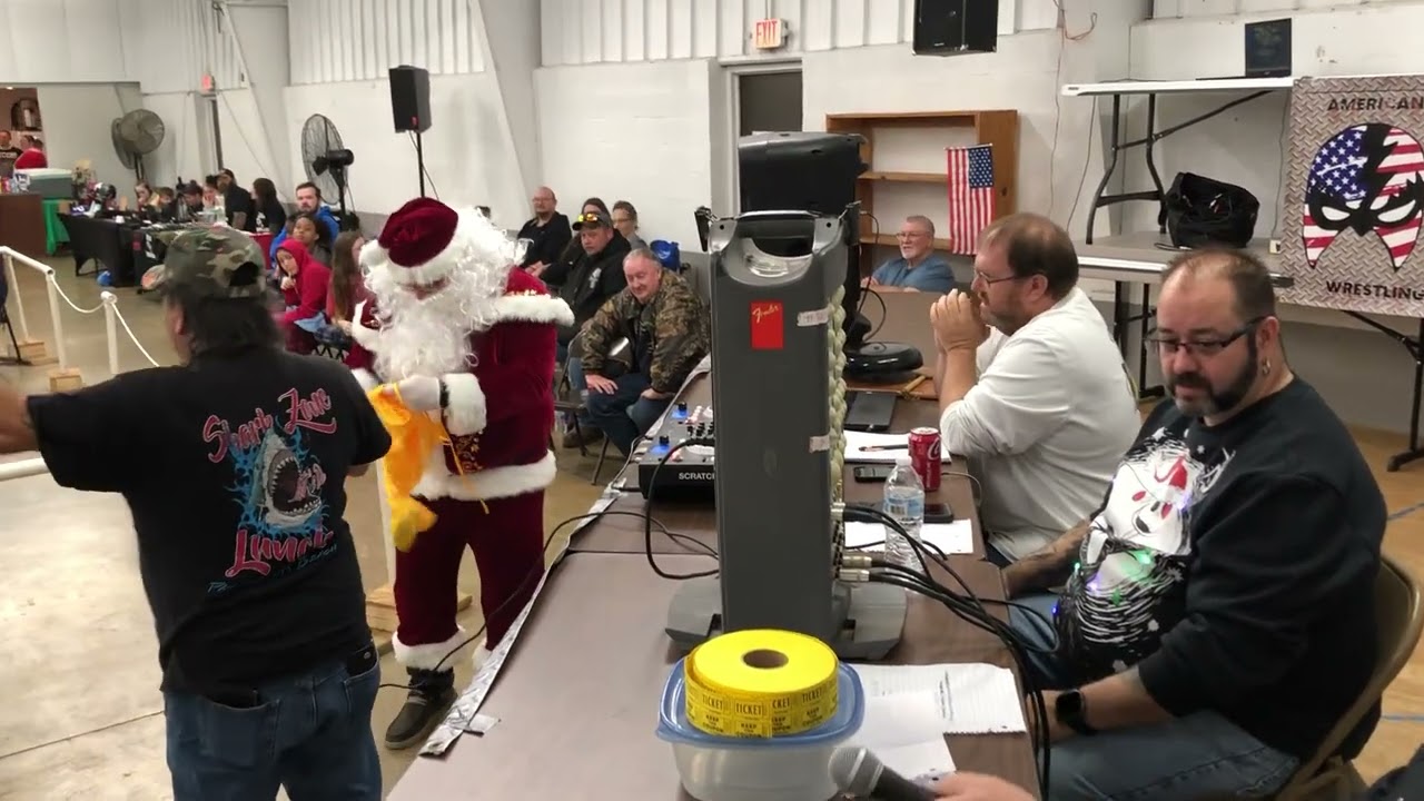 Santa came to ACWF and helped decide who would compete in the first match