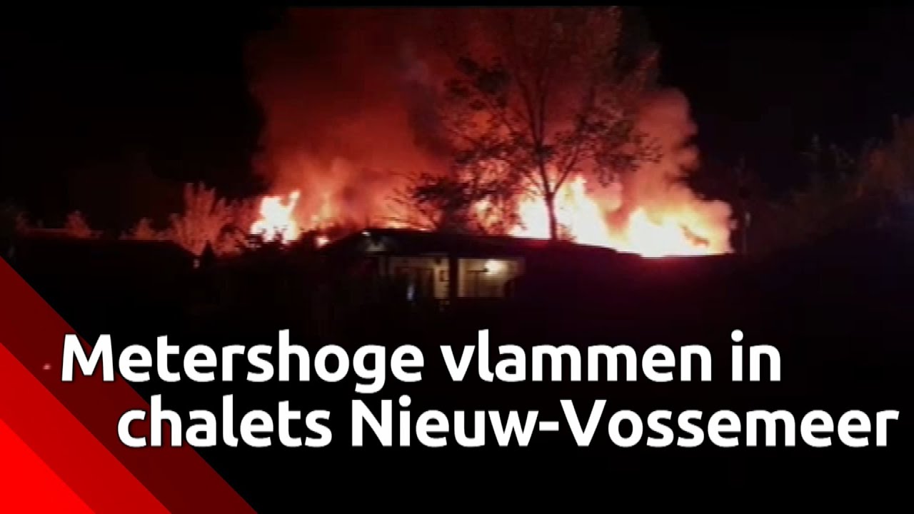 Bewoonster van chalet ontsnapt aan vlammenzee op camping in Nieuw-Vossemeer