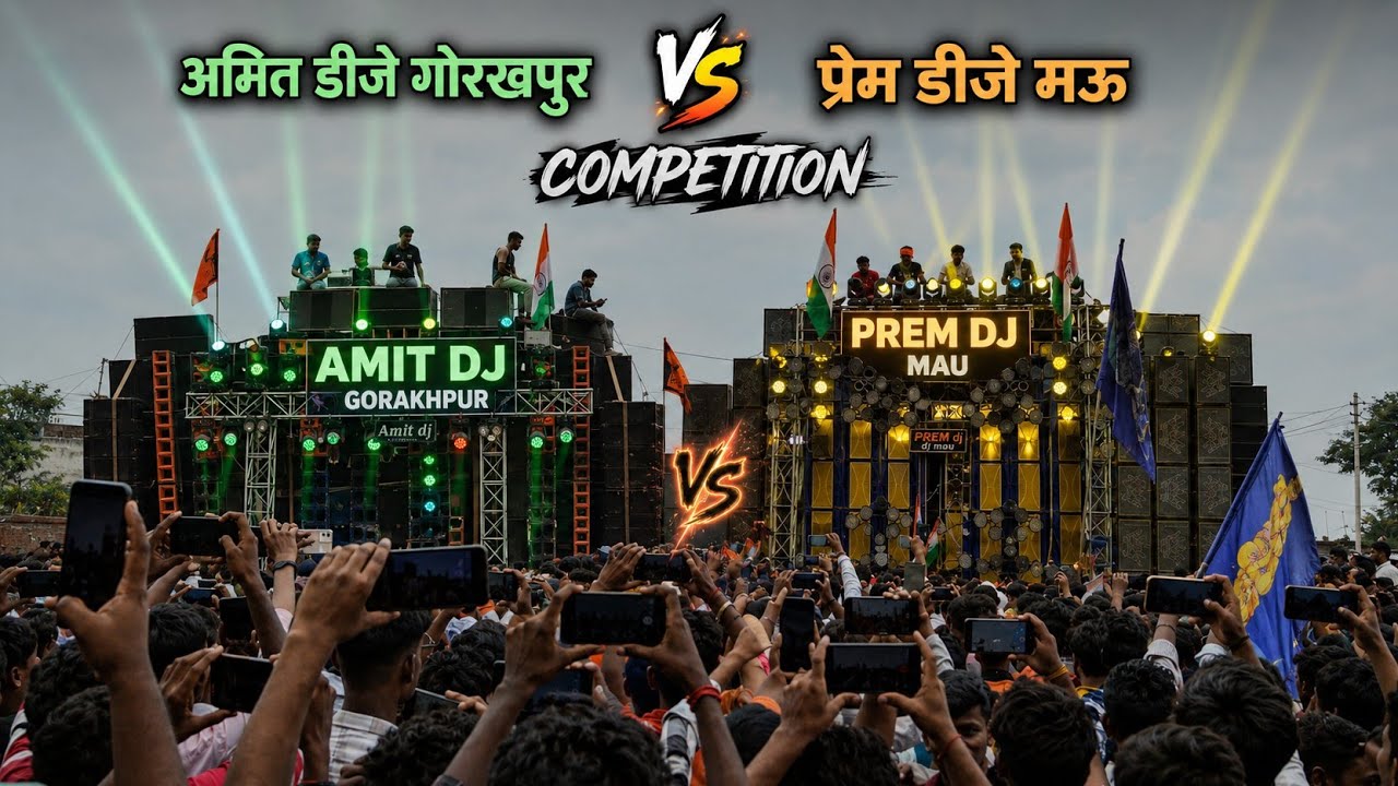 Prem Dj Mau Vs Amit Dj Gorakhpur Competition Gorakhpur Bol Bam Road Show 2026